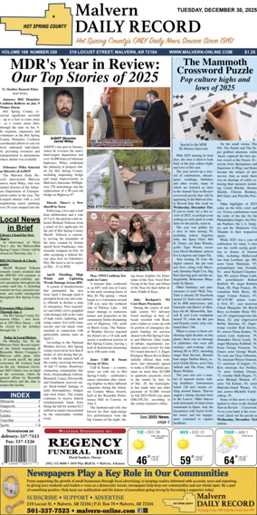 Cover of Malvern Daily Record