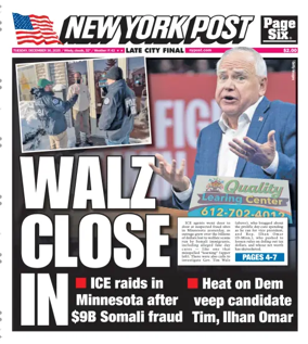 Cover of New York Post