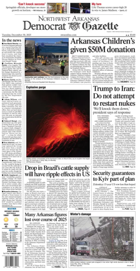 Cover of Northwest Arkansas Democrat-Gazette