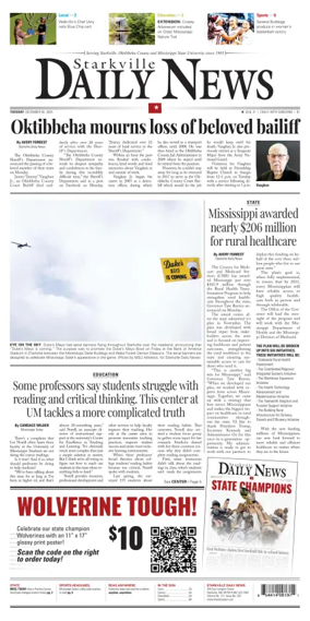 Cover of Starkville Daily News