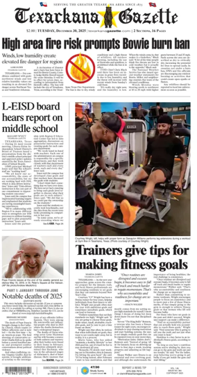 Cover of Texarkana Gazette