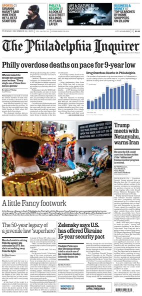 Cover of The Philadelphia Inquirer