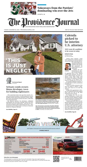 Cover of The Providence Journal