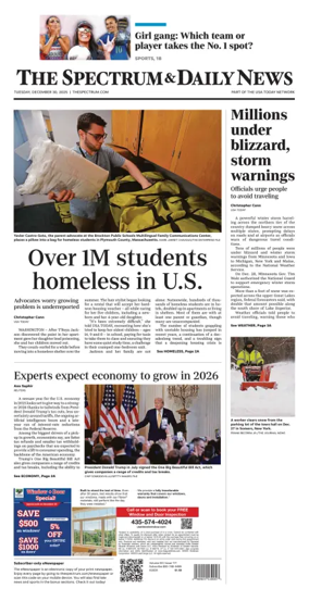 Cover of The Spectrum & Daily News