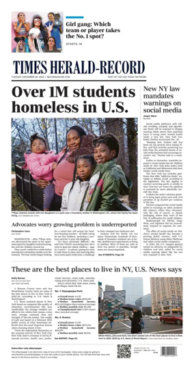 Cover of Times Herald-Record