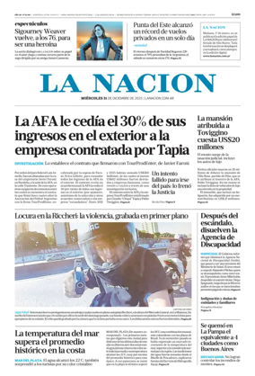 Cover of La Nacion