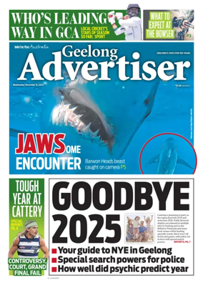 Cover of Geelong Advertiser