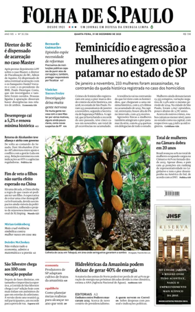 Cover of Folha De S.Paulo