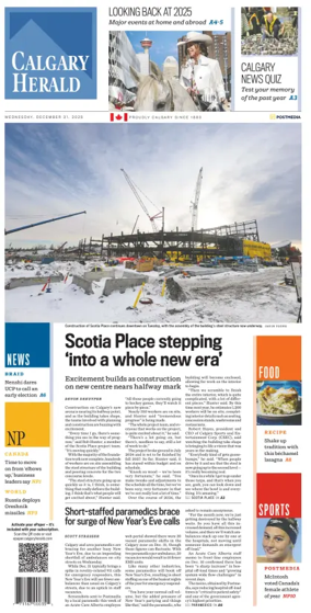 Cover of Calgary Herald