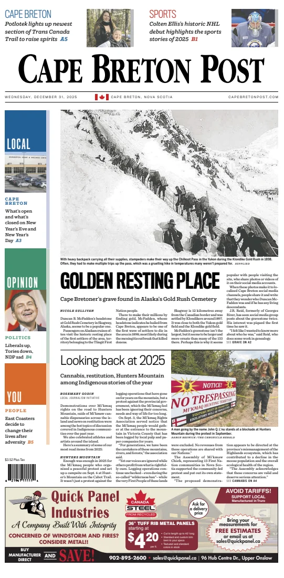 Cover of Cape Breton Post