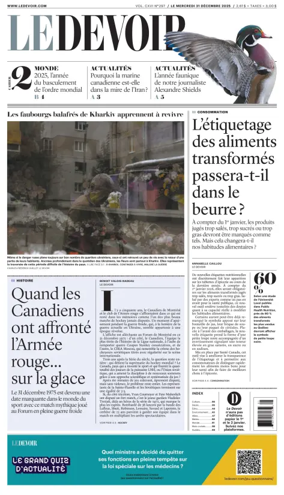 Cover of Le Devoir
