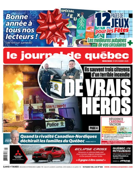 Cover of Le Journal de Quebec