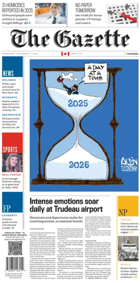 Cover of Montreal Gazette
