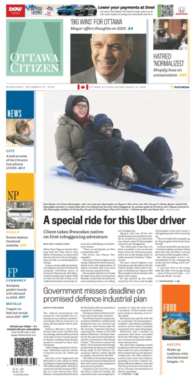 Cover of Ottawa Citizen