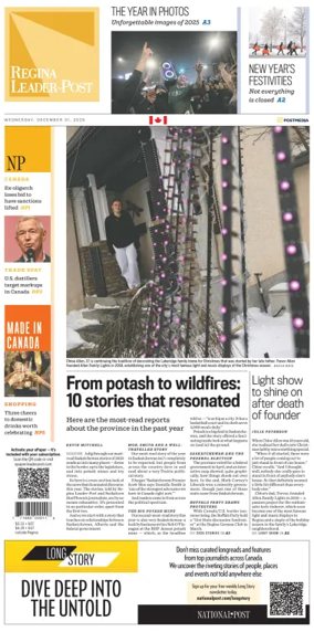 Cover of Regina Leader-Post