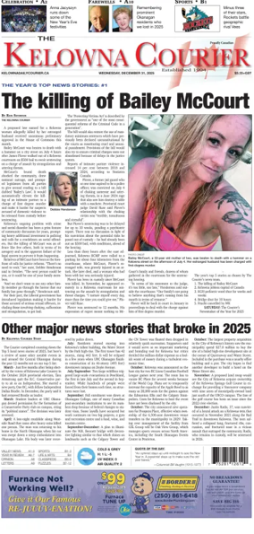 Cover of The Daily Courier