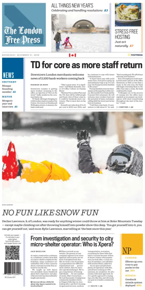 Cover of The London Free Press