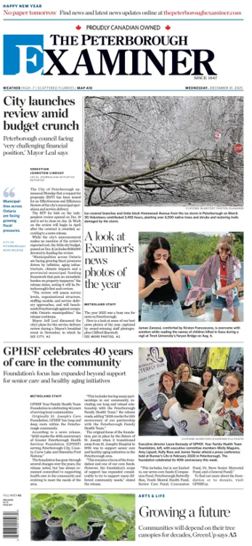 Cover of The Peterborough Examiner