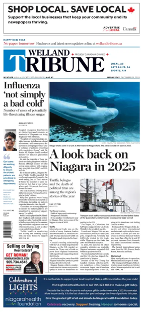 Cover of The Welland Tribune