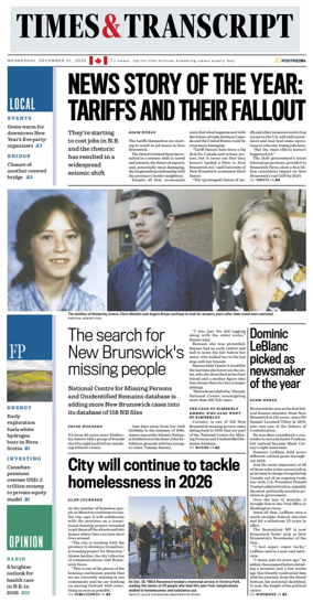 Cover of Times & Transcript