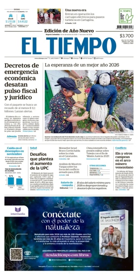 Cover of El Tiempo (Bogota)