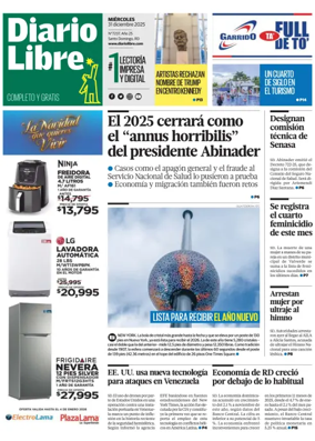 Cover of Diario Libre (Republica Dominicana)