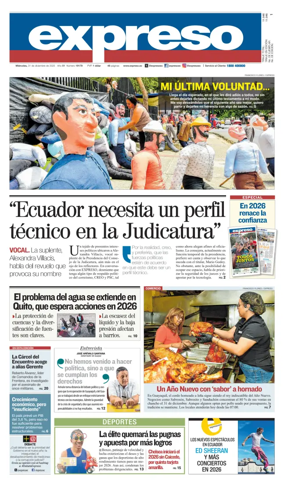Cover of Diario Expreso