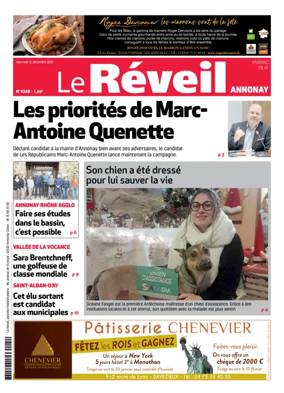 Cover of Le Reveil du Vivarais – edition Annonay