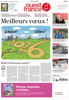 Cover of Ouest France (Cholet)