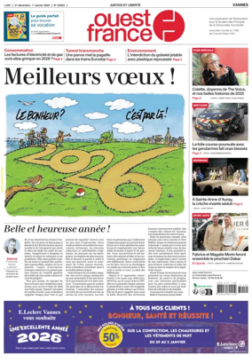 Cover of Ouest France (Vannes)