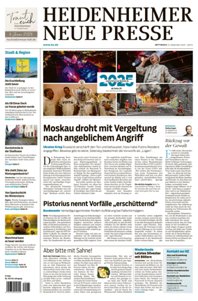 Cover of Heidenheimer Neue Presse