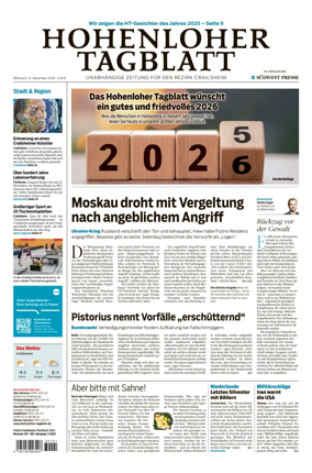 Cover of Hohenloher Tagblatt