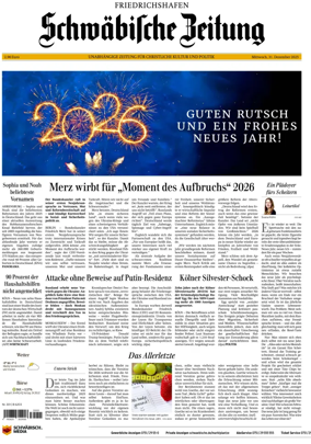 Cover of Schwaebische Zeitung (Friedrichshafen)