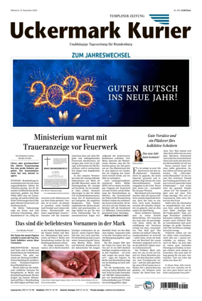 Cover of Templiner Zeitung