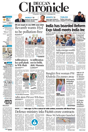 Cover of Deccan Chronicle
