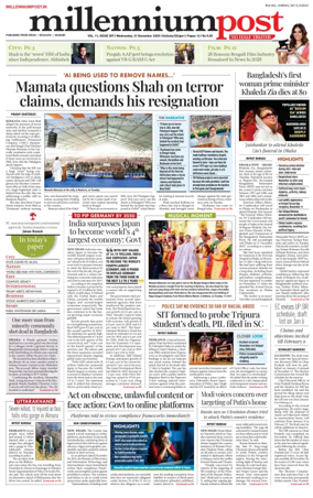 Cover of Millennium Post (Kolkata)