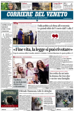 Cover of Corriere del Veneto (Vicenza e Bassano)