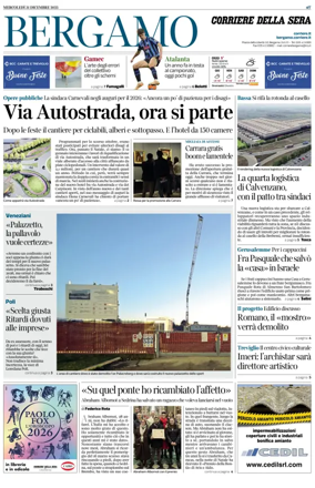 Cover of Corriere della Sera (Bergamo)