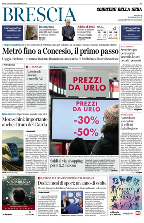 Cover of Corriere della Sera (Brescia)