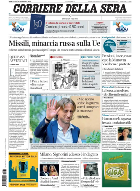 Cover of Corriere della Sera