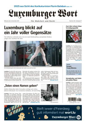 Cover of Luxemburger Wort
