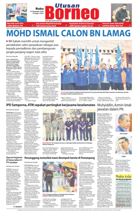 Cover of Utusan Borneo (Sabah)