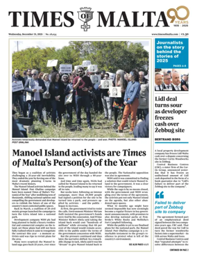 Cover of Times of Malta