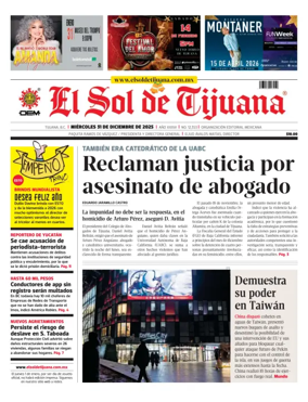 Cover of El Sol de Tijuana