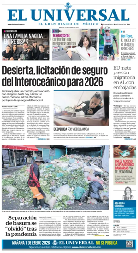 Cover of El Universal