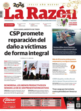 Cover of La Razon de Mexico