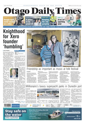 Cover of Otago Daily Times