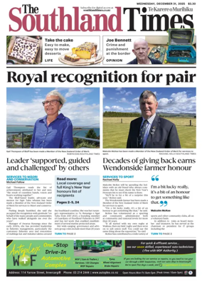 Cover of The Southland Times