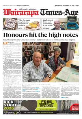 Cover of Wairarapa Times-Age (NZ)