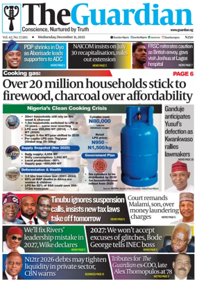 Cover of The Guardian Nigeria